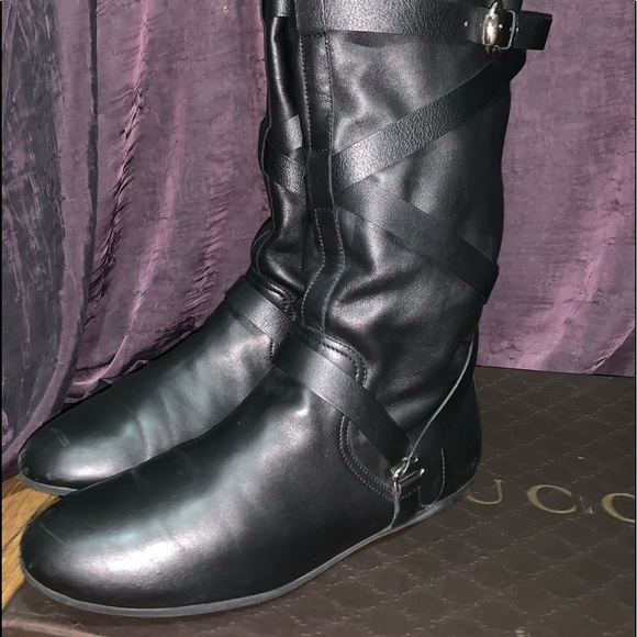 Gucci “Mayfair,” Boots, Nero (Peter Pan Style) Boots, Sz 39 1/2, EEUC - Picture 2 of 11